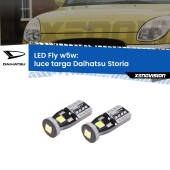0 Luce Targa LED Daihatsu Storia 1998 - 2005: W5W Fly W5W: Lampadine LED Fly 6000k (Coppia)