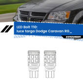 0 Luce Targa LED Dodge Caravan RG_ 2000 - 2007: T10 Bolt T10: LED Bolt 6000k (Coppia)
