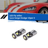 0 Luce Targa LED Dodge Viper II in poi: W5W Fly W5W: Lampadine LED Fly 6000k (Coppia)
