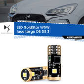 0 Luce Targa LED DS DS 3 2015 in poi: T10 GoldStar T10 (W5W) Goldstar Coppia LED Canbus Next Gen