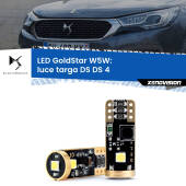 0 Luce Targa LED DS DS 4 2015 in poi: T10 GoldStar T10 (W5W) Goldstar Coppia LED Canbus Next Gen