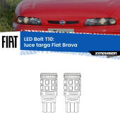 0 Luce Targa LED Fiat Brava  1995 - 2001: T10 Bolt T10: LED Bolt 6000k (Coppia)
