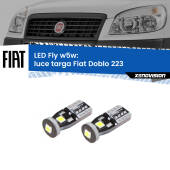0 Luce Targa LED Fiat Doblo 223 2000 - 2010: W5W Fly W5W: Lampadine LED Fly 6000k (Coppia)