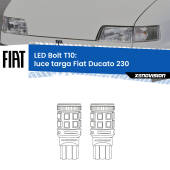 0 Luce Targa LED Fiat Ducato 230 1999 - 2002: T10 Bolt T10: LED Bolt 6000k (Coppia)