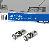 0 Luce Targa LED Fiat Ducato 230 1999 - 2002: W5W Fly W5W: Lampadine LED Fly 6000k (Coppia)