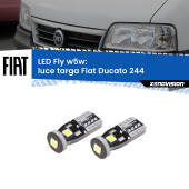 0 Luce Targa LED Fiat Ducato 244 2002 - 2006: W5W Fly W5W: Lampadine LED Fly 6000k (Coppia)