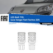 0 Luce Targa LED Fiat Fiorino 225 2008 - 2021: T10 Bolt T10: LED Bolt 6000k (Coppia)