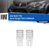 0 Luce Targa LED Fiat Fullback 2016 - 2019: T10 Bolt T10: LED Bolt 6000k (Coppia)