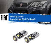 0 Luce Targa LED Fiat Fullback 2016 - 2019: W5W Fly W5W: Lampadine LED Fly 6000k (Coppia)