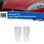 0 Luce Targa LED Fiat Grande punto 2005 - 2018: T10 Bolt T10: LED Bolt 6000k (Coppia)