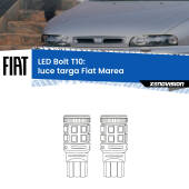 0 Luce Targa LED Fiat Marea  1996 - 2002: T10 Bolt T10: LED Bolt 6000k (Coppia)