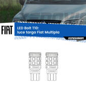 0 Luce Targa LED Fiat Multipla 1999 - 2010: T10 Bolt T10: LED Bolt 6000k (Coppia)