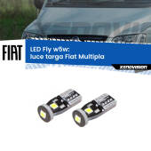 0 Luce Targa LED Fiat Multipla 1999 - 2010: W5W Fly W5W: Lampadine LED Fly 6000k (Coppia)