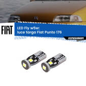 0 Luce Targa LED Fiat Punto 176 1993 - 1999: W5W Fly W5W: Lampadine LED Fly 6000k (Coppia)