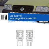 0 Luce Targa LED Fiat Scudo 220 1996 - 2006: T10 Bolt T10: LED Bolt 6000k (Coppia)