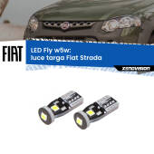 0 Luce Targa LED Fiat Strada  Versione 2: W5W Fly W5W: Lampadine LED Fly 6000k (Coppia)