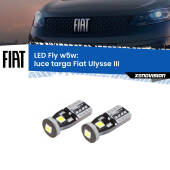 0 Luce Targa LED Fiat Ulysse III 2022 in poi: W5W Fly W5W: Lampadine LED Fly 6000k (Coppia)
