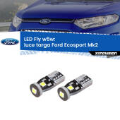 0 Luce Targa LED Ford Ecosport II 2012 - 2016: W5W Fly W5W: Lampadine LED Fly 6000k (Coppia)