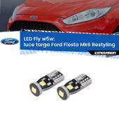 0 Luce Targa LED Ford Fiesta Mk6.5 2009 in poi: W5W Fly W5W: Lampadine LED Fly 6000k (Coppia)