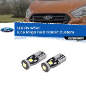 0 Luce Targa LED Ford Transit Custom 2012 - 2022: W5W Fly W5W: Lampadine LED Fly 6000k (Coppia)