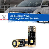 0 Luce Targa LED Honda Civic Mk6 1995 - 1999: T10 GoldStar T10 (W5W) Goldstar Coppia LED Canbus Next Gen