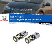 0 Luce Targa LED Honda Civic Mk8 2005 - 2010: W5W Fly W5W: Lampadine LED Fly 6000k (Coppia)