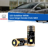 0 Luce Targa LED Honda Civic Mk9 2011 - 2015: T10 GoldStar T10 (W5W) Goldstar Coppia LED Canbus Next Gen