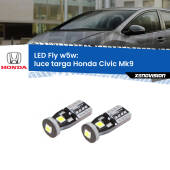 0 Luce Targa LED Honda Civic Mk9 2011 - 2015: W5W Fly W5W: Lampadine LED Fly 6000k (Coppia)