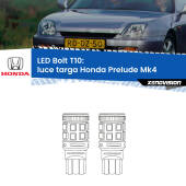0 Luce Targa LED Honda Prelude Mk4 1992 - 1996: T10 Bolt T10: LED Bolt 6000k (Coppia)