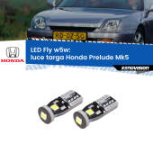 0 Luce Targa LED Honda Prelude Mk5 1996 - 2000: W5W Fly W5W: Lampadine LED Fly 6000k (Coppia)