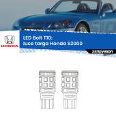 0 Luce Targa LED Honda S2000 1999 - 2009: T10 Bolt T10: LED Bolt 6000k (Coppia)