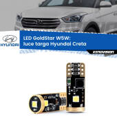 0 Luce Targa LED Hyundai Creta  2016 in poi: T10 GoldStar T10 (W5W) Goldstar Coppia LED Canbus Next Gen