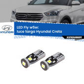 0 Luce Targa LED Hyundai Creta  2016 in poi: W5W Fly W5W: Lampadine LED Fly 6000k (Coppia)