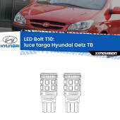 0 Luce Targa LED Hyundai Getz TB 2002 - 2009: T10 Bolt T10: LED Bolt 6000k (Coppia)