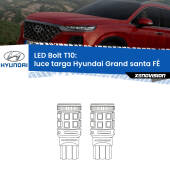 0 Luce Targa LED Hyundai Grand santa FÉ  2013 in poi: T10 Bolt T10: LED Bolt 6000k (Coppia)