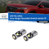 0 Luce Targa LED Hyundai Grand santa FÉ  2013 in poi: W5W Fly W5W: Lampadine LED Fly 6000k (Coppia)