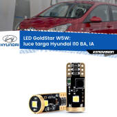 0 Luce Targa LED Hyundai I10 BA, IA 2013 - 2016: T10 GoldStar T10 (W5W) Goldstar Coppia LED Canbus Next Gen