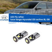 0 Luce Targa LED Hyundai I20 active IB, GB 2015 in poi: W5W Fly W5W: Lampadine LED Fly 6000k (Coppia)