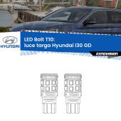 0 Luce Targa LED Hyundai I30 GD 2011 - 2017: T10 Bolt T10: LED Bolt 6000k (Coppia)