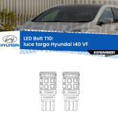 0 Luce Targa LED Hyundai I40 VF 2012 in poi: T10 Bolt T10: LED Bolt 6000k (Coppia)