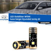 0 Luce Targa LED Hyundai Ioniq AE 2016 in poi: T10 GoldStar T10 (W5W) Goldstar Coppia LED Canbus Next Gen