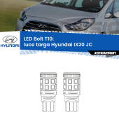 0 Luce Targa LED Hyundai IX20 JC 2010 in poi: T10 Bolt T10: LED Bolt 6000k (Coppia)