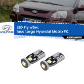 0 Luce Targa LED Hyundai Matrix FC 2001 - 2010: W5W Fly W5W: Lampadine LED Fly 6000k (Coppia)