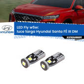 0 Luce Targa LED Hyundai Santa FÉ III DM 2012 - 2015: W5W Fly W5W: Lampadine LED Fly 6000k (Coppia)
