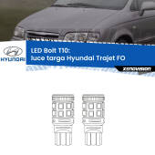 0 Luce Targa LED Hyundai Trajet FO 2000 - 2008: T10 Bolt T10: LED Bolt 6000k (Coppia)
