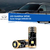 0 Luce Targa LED Infiniti EX 2008 in poi: T10 GoldStar T10 (W5W) Goldstar Coppia LED Canbus Next Gen