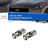 0 Luce Targa LED Infiniti FX II 2008 - 2013: W5W Fly W5W: Lampadine LED Fly 6000k (Coppia)