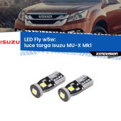 0 Luce Targa LED Isuzu MU-X Mk1 2013 - 2019: W5W Fly W5W: Lampadine LED Fly 6000k (Coppia)