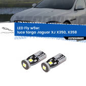 0 Luce Targa LED Jaguar XJ X350, X358 2003 - 2009: W5W Fly W5W: Lampadine LED Fly 6000k (Coppia)