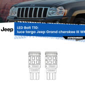 0 Luce Targa LED Jeep Grand cherokee III WK 2005 - 2010: T10 Bolt T10: LED Bolt 6000k (Coppia)